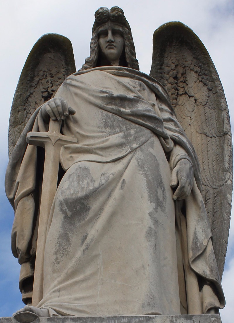Guardian Angel (Saint Michael the Archangel), Dawson Family memorial, Sculptor: Charles Summers, Melbourne General Cemetery
