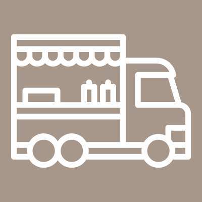 Food trucks and lunches icon